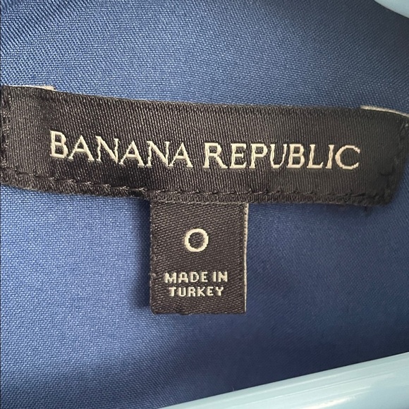 Banana Republic Navy Floral Long Sleeve Dress size xs - Picture 2 of 11